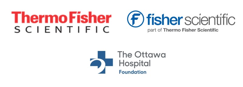 logos for thermofisher, fisher scientific and The Ottawa Hospital Foundation