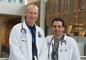 two people in white coats