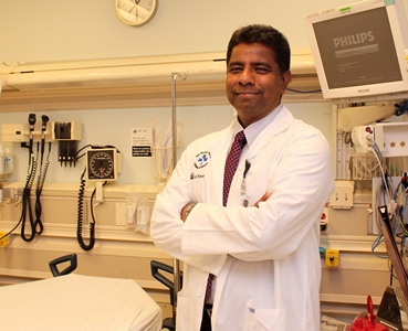 a person in a white lab coat