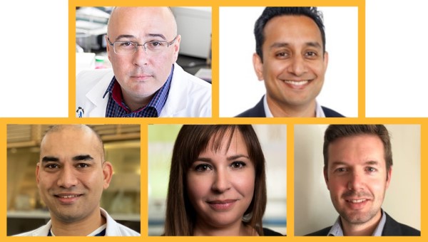  composite image showing five people's face