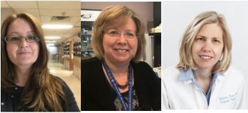 trois personnes sourient et posent pour une photo