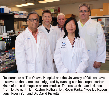 a group of people standing in a lab