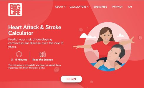 graphic for a heart attack and stroke calculator