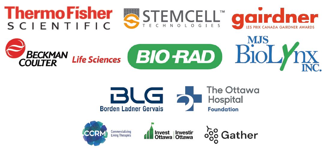  logos of companies that sponsored OHRI Research Day