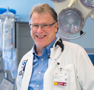 a person in a white lab coat