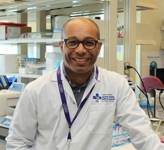 a person in a lab coat