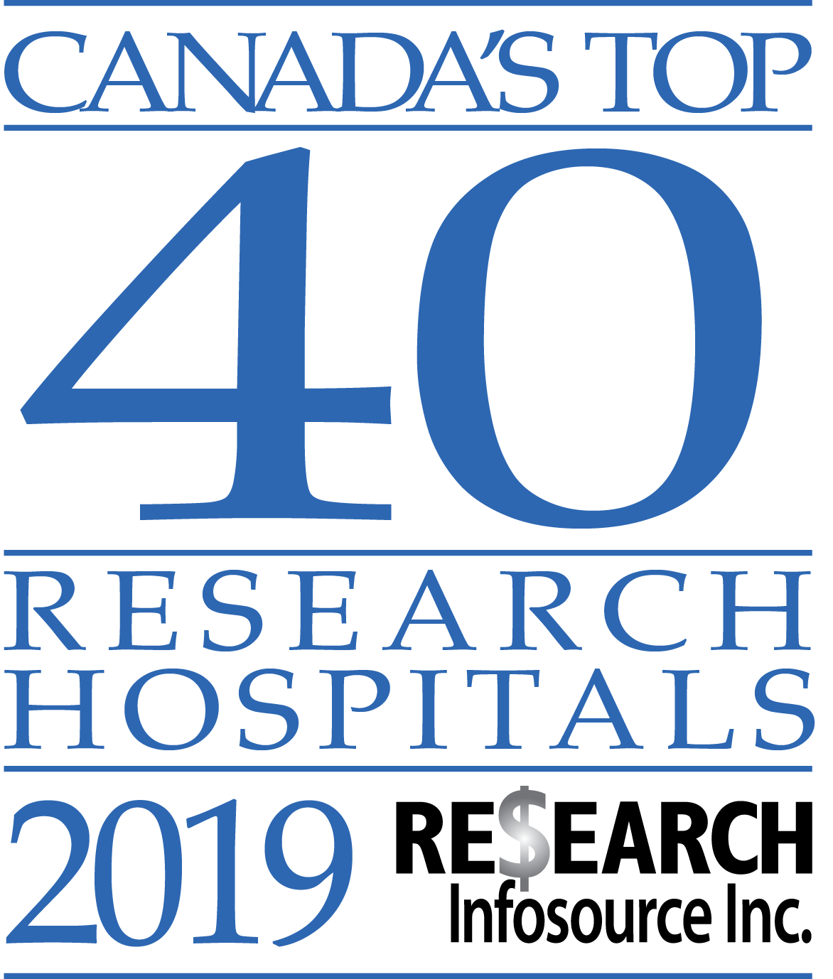 canada's top 40 research hospitals logo