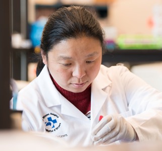 a person in a lab coat