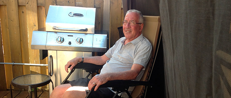 a person sitting in a chair