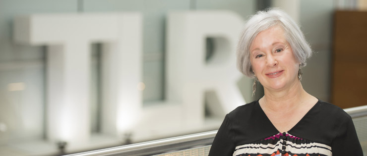 a person with grey hair