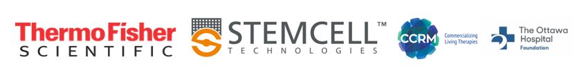 logos for thermofisher, stem cell technologies, CCRM and The Ottawa Hospital Foundation