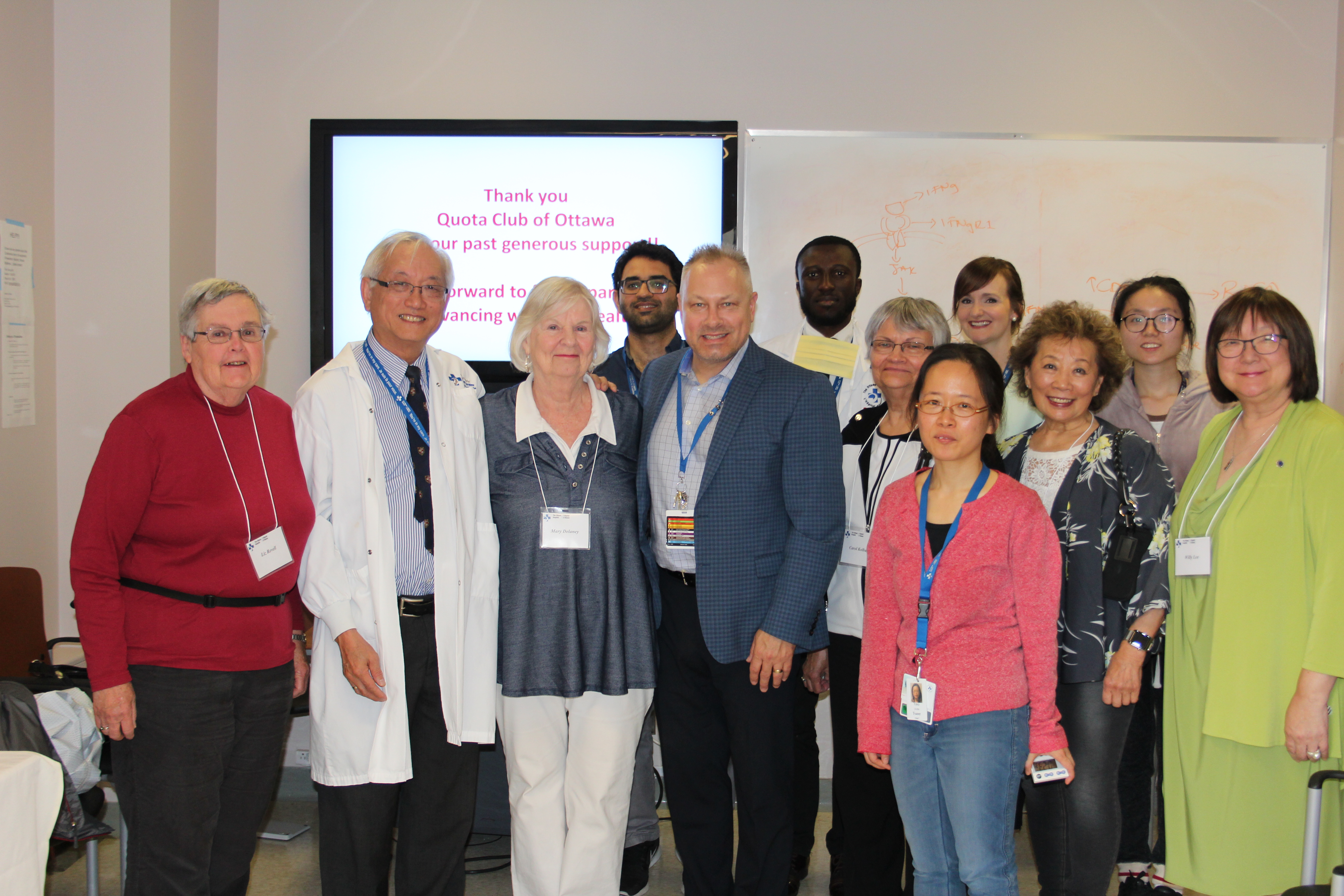 Group of individuals in a professional environment