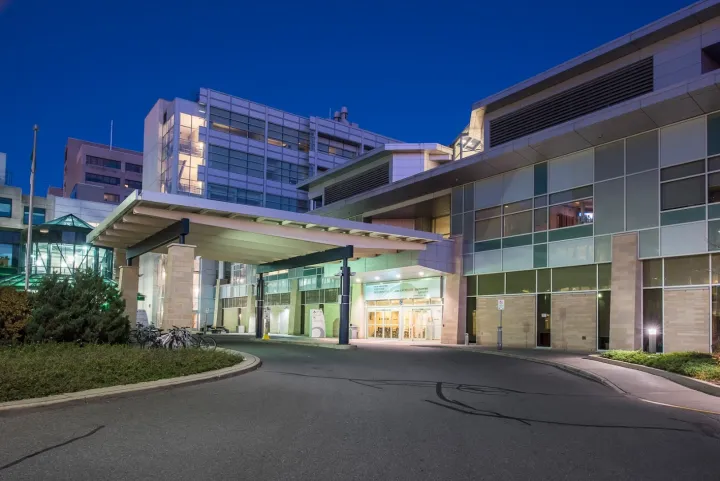 Entrance to a hospital