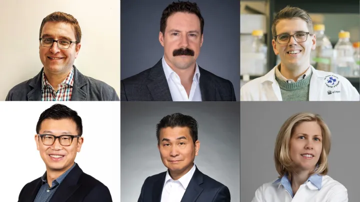 Collage of researcher photos