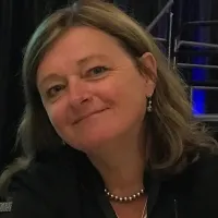 woman smiles at camera