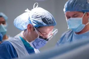 Surgeons in an operating room
