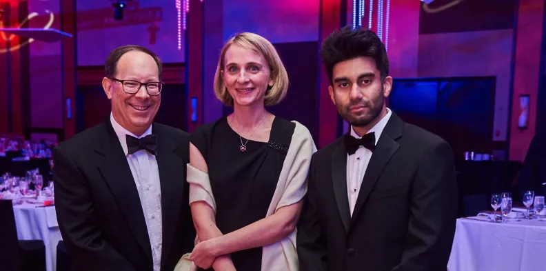 Three of the 2019 award winners: Paul Albert, Marjorie Brand and Faizan Khan.